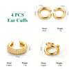 Minimalist Gold Color Round Earrings for Women Earcuff Women No Pierced C Shape Geometric Earclip Ear Bone Clip Punk Jewelry - Image 8