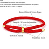 Stylish Stainless Steel Red Rope Bracelet Unisex Sliding Adjustable Milan Handmade Cord Braslet Leisure Student Daily Hand - Image 4