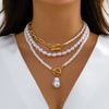 Imitation Pearl Heart Pendant Necklace with Toggle Clasp - Image 14