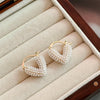 Unique Style Pearl Heart Shaped Hoop Earrings Simple Versatile Elegant Accessories for Women‘s Jewelry - Image 5