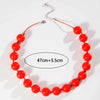 Colorful Resin Bead Choker Necklace with Large Round Beads - Image 9
