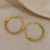 Stainless Steel Gold Color Geometric Metal Mesh Earrings For Women Girls Hoop Ear Jewelry Gift - Image 7