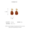 Geometric Resin Drop Earrings in Multiple Colors - Image 6