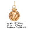 Retro Hollow Without Ball Harmony Ball Chime Bola Necklace Pendant For Pregnancy Copper Gold Plated Wishing Ball - Image 5