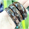 Stone Lapis Lazuli Tiger Eye Agate Morgan Faced Square Elastic Bracelet for Men and Women Charm Jewelry - Image 39
