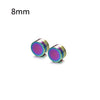 1 Pair 6-12mm Black Stainless Steel Magnetic Fake Gauges Earring Studs for Men Women Non Pierced Earrings - Image 12