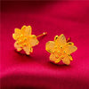 Aniid Flower Earrings Gold Color Stud Earrings for Women Nigerian Earrings Party Wedding Jewelry Gift - Image 19