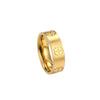 Classic Cross with StoneStainless Steel Ring for Girl Women Couple Rings In Wedding Birthday Gift - Image 9