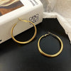 Smooth Star Zircon Hoop Earrings for Women Girls Metal Chunky Sun Rhinestone Ear Buckle Punk Y2K Jewelry - Image 16