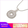 Silver Color Bubble Initial Letters Necklaces 26 Letters Pendants Necklaces for Women Brass CZ Jewelry - Image 47