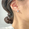 Silver Heart Small Stud Earrings For Women Wedding Jewelry Accessories Jewellery - Image 3
