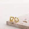 Criss-cross Gold Silver Colors Tiny HuggieHoop Earrings for Women Mini Small Ear Buckle Cartilage Piercing Earrings Punk Jewelry - Image 3