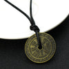Men's Vintage Viking Rune Compass Pendant Necklace Metal Pagan Amulet for Men Accessories Necklace - Image 5
