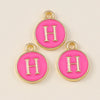 10pcs Rose Red Color Cute Double Sided Mini Alphabet 26 Letters Charm Pendants for Name Jewelry Necklace Bracelet Earring - Image 26