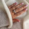 Silver Unique Oval Big Simple Ring For Women Jewelry Finger Adjustable Open Vintage Ring For Party Birthday Gift - Image 15