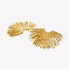Street Exaggerated Ray Fan-shaped Earrings Unique 316L Stainless Steel Jewelry Gold Plated Women's Earrings Gift - Image 6