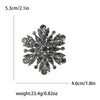 Christmas Classic Rhinestone Snowflake Brooches for Women Pearl Ice Crystal Pins Office Party Friend Year Gifts Accessories - Image 21