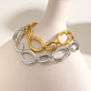 Stainless Steel Oval Links Chain Bracelets for Women Girls, Dainty Simple Metal Links Wristband Jewelry - Image 4