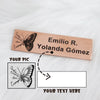 Custom Engrave Photo Text Adhesive Rectangular Plate Mailbox ID Door Tag Plate 70 20mm Stainless Steel Logo Nameplate Brooch - Image 9