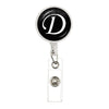 26 English Letters Brooch A-Z Initial Round Glass Ball Pendant Retractable Badge Reel For Women Gifts Jewelry - Image 25