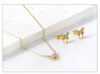 Necklaces Jewelry Sets For Women Girls Stainless Steel Pendant Necklaces And Earrings 2 Pieces Sets Wedding Party Jewelry Gifts - Image 46
