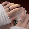 Silver Black White Zircon Adjustable Rings For Women Wedding Jewelry Accessories Envío Gratis Jewellery - Image 2