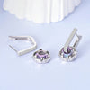 Silver Hoop Earrings Starlight Heart Butterfly Crystal Zircon Hoop Earrings For Women Girl Jewelry Gift - Image 5
