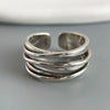 Silver Rings For Women Men Wide Vintage Interware Open Ring For Birthday Party Gift - Image 1
