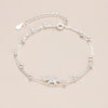 Sparking Silver Chain Bracelets For Women Elegant Three Layer Geometric Bead Bracelet Party Wedding Jewelry - Image 10
