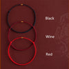 Hand Braided Red Rope Bracelet Copper Lucky Bead Hand Rope Couple Bracelet Simple Buckle Ethnic Female Accessory - Image 3