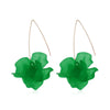 1Pair Designs Multicolored Resin Flower Long Earrings Bohemia Handmade Petal Dangle Earrings For Women Gift - Image 10