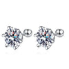 Earrings Silver Round Cut Stud Earrings Piercing Earrings for Men and Women Jewelry - Image 21
