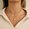 Delicate Zircon Star Pendant Necklace For Women Minimalist Gold Pvd Plated Stainless Steel Necklace Jewelry - Image 4