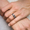 Black Brushed Stainless Steel Couple Ring Hammered Multi-faceted Titanium Rings for Men Women Wedding Engagement Jewelry - Image 5