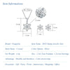 Silver Stud Earrings Crystal Snowflake Pendant Necklace For Women Jewelry Sets - Image 2