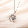 Tree of Life Round Pendant Necklace Stainless Steel Jewelry Gift for Women Wedding - Image 2
