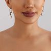 Metal Pearl U-Shaped Drop Earrings for Women Minimalist Silver Color Asymmetric Square Ear Buckle Jewelry Party Gifts - Image 2