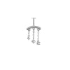 Silver 1Piece Star/Moon Charms Piercing Earrings For Women Long Tassel Pendant Chain Party Jewelry Gifts - Image 12