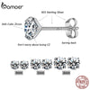Three-Pair Cubic Zirconia Stud Earring Set in Multiple Metal-Tone Options - Image 4
