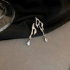 Sliver Color Asymmetrical Water Drop Earrings for Woman Retro Punk Hip Hop Metal Geometric Irregular Earrings Jewelry - Image 13