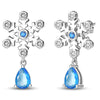 Women's Silver Snowflake Christmas Sparkling Zircon Winter Earrings Fit For Engagement Parties Jewelry - Image 39