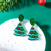 Acrylic Snowflake Star Christmas Tree Earrings Hook Drop Dangle For Women Xmas Party Jewelry Gift - Image 7