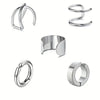 Stainless Steel Clip Earrings for Women Creative Simple C Non-Piercing Ear Clip Cuff Ear Buckle Jewelry Gift - Image 8