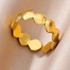 Ocean Starfish Shell Open Rings For Women Gold Color Stainless Steel Ring Summer Beach Aesthetic Jewelry Gift - Image 24