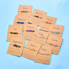 12 Zodiac Signs Woven Card Paper Bracelet for Women Men Minimalist Stone Handmade Braided Bracelet Friendship Jewelry - Image 1