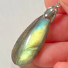 Blue Labradorite Pendant Irregular Shape Bead Stone Orange Necklace for Men Women - Image 45