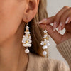 Christmas Tree Zircon Crystal Star Silver Color Earrings Stud Dangle Xmas Jewelry Women Party Gift - Image 23