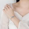 Silver Stud Earrings Crystal Clover Link Bracelets Necklace Jewelry Sets For Women - Image 14