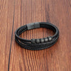 Stainless Steel Beaded Bracelet Men's Jewelry Classic Multilayer Braided Leather Bracelet Year Men Gift - Image 4
