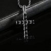 Cubic Zirconia Cross Pendant Necklace on Twisted Chain 60cm - Image 10